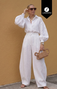 Sets Limonni Cayena LI5526 Set pantalon - Blanco