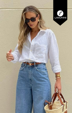 Blusas para mujer Limonni Cayena LI5557 Camiseras - Blanco