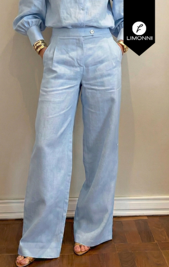 Pantalones Limonni Cayena LI5566 Pantalones Largos - Blanco