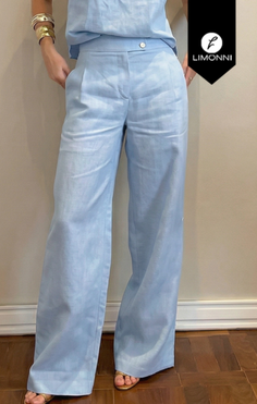 Pantalones Limonni Cayena LI5578 Pantalones Largos - Blanco