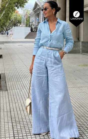 Sets Limonni Cayena LI5588 Set pantalon - Blanco