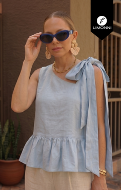 Blusas para mujer Limonni Cariñito LI5639 Casuales - Azul Cielo