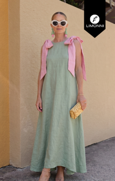 Vestidos para mujer Limonni Cariñito LI5656 Maxidress - Blanco