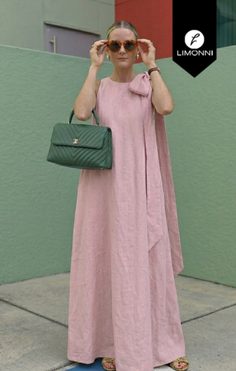 Vestidos para mujer Limonni Cariñito LI5677 Maxidress - Rosado