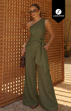 Sets Limonni Cariñito LI5691 Set pantalon - Verde Militar