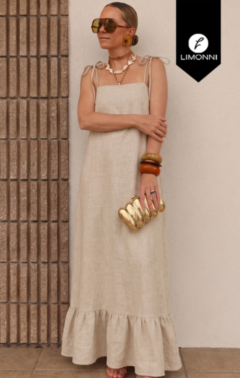 Vestidos para mujer Limonni PLENA LI5776 Maxidress - Blanco
