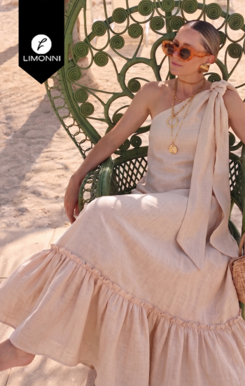 Vestidos para mujer Limonni PLENA LI5777 Maxidress - Blanco