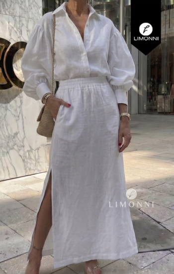 Sets Limonni PLENA LI5778 Set falda - Blanco
