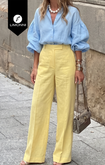 Sets Limonni PLENA LI5796 Set pantalon - Blanco