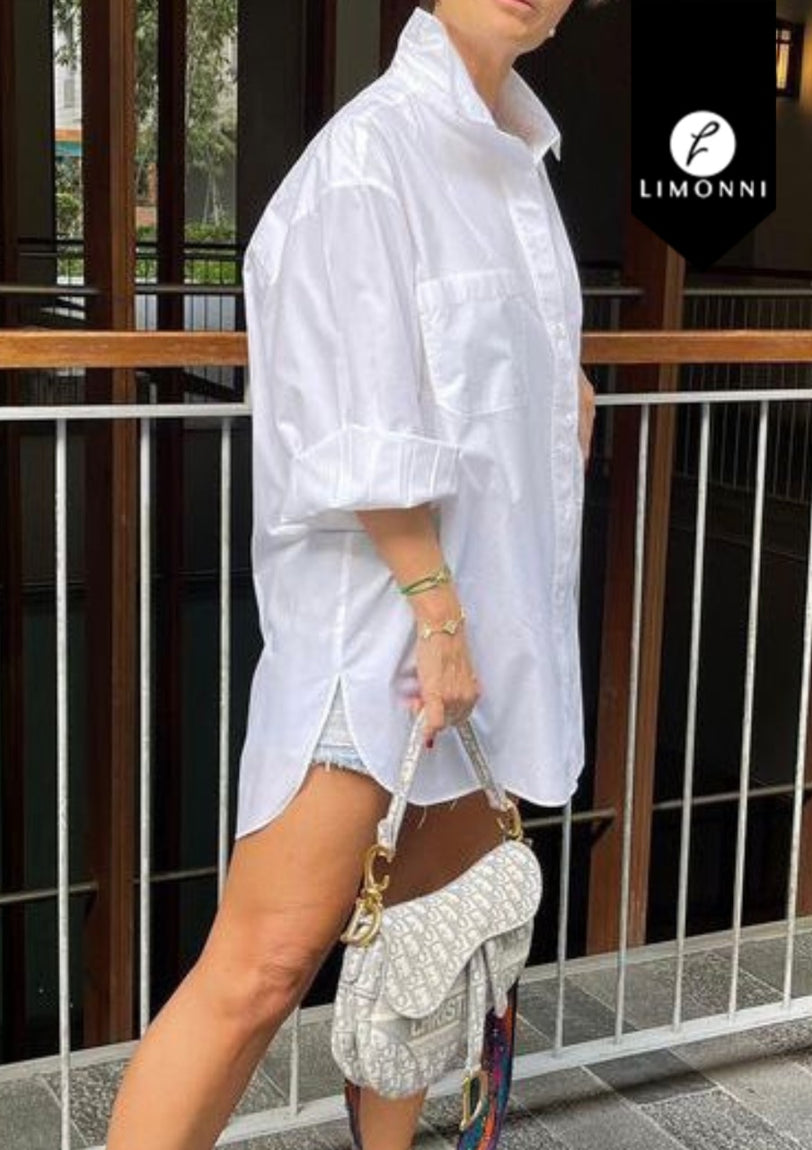 Blusas para mujer Limonni Valiente LI4607 Camiseras blanco