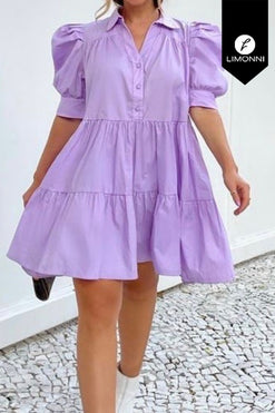 Vestidos para mujer Limonni Mailia LI3662 Cortos Casuales lila