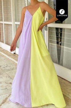 Bridal Limonni Mailia LI3941 Maxidress amarillo