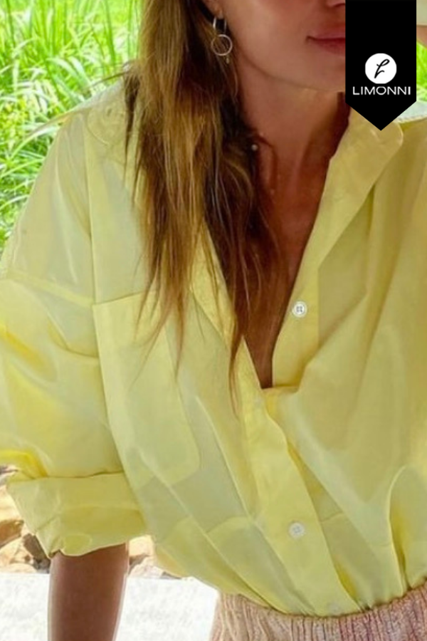 Blusas para mujer Limonni Mailia LI3358 Camiseras amarillo