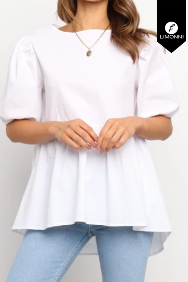 Blusas para mujer Limonni Mailia LI3360 Casuales blanco