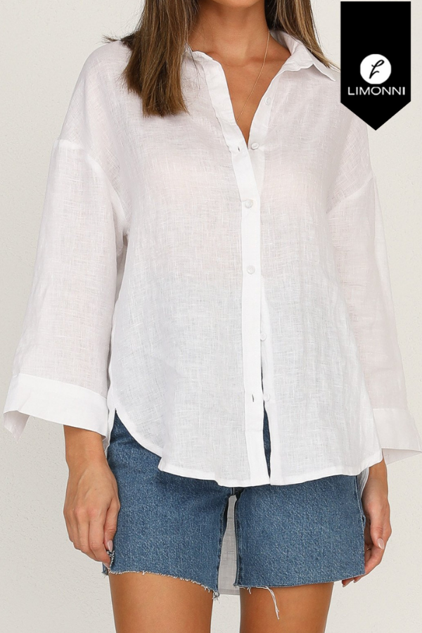 Blusas para mujer Limonni Mailia LI3363 Camiseras blanco