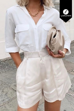 Blusas para mujer Limonni Mailia LI3376 Camiseras blanco