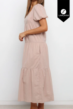 Vestidos para mujer Limonni Mailia LI3381 Maxidress nude