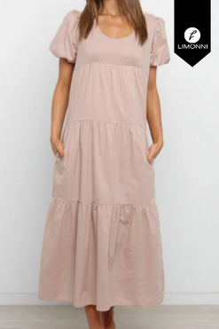 Vestidos para mujer Limonni Mailia LI3381 Maxidress nude