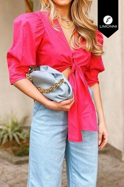 Blusas para mujer Limonni Mailia LI3416 Tops fuscia
