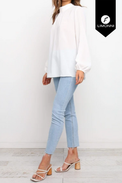 Blusas para mujer Limonni Mailia LI3425 Casuales blanco