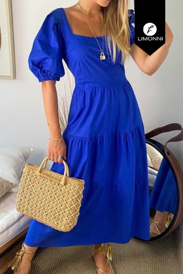 Vestidos para mujer Limonni Mailia LI3454 Maxidress azul rey