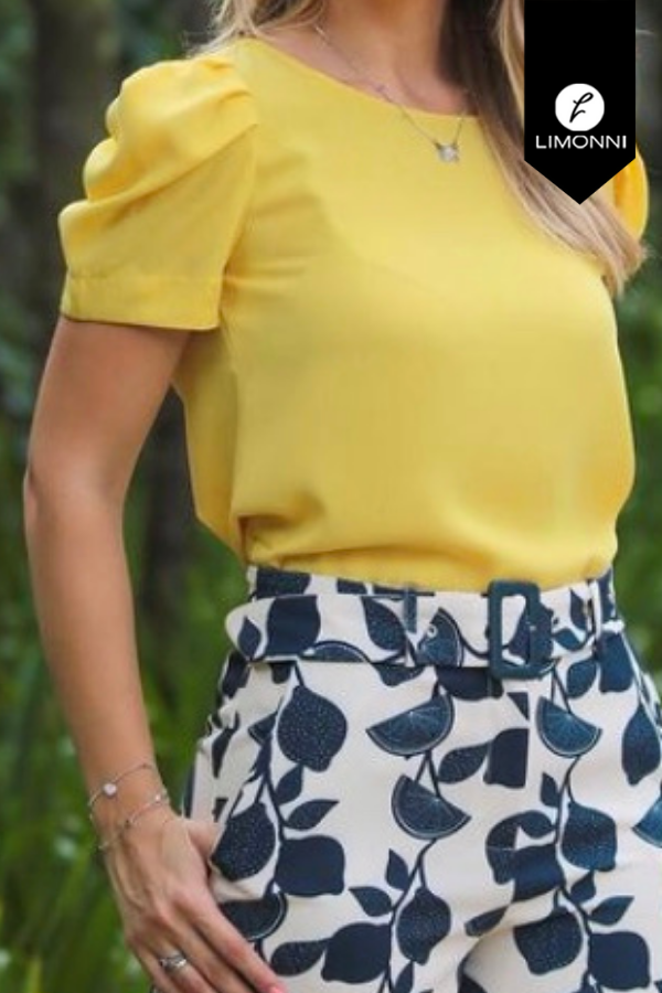 Blusas para mujer Limonni Mailia LI3472 Casuales amarillo