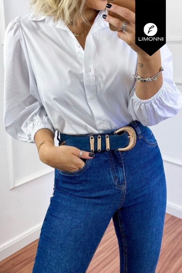 Blusas para mujer Limonni Mailia LI3498 Camiseras blanco