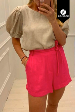 Blusas para mujer Limonni Mailia LI3506 Casuales avena