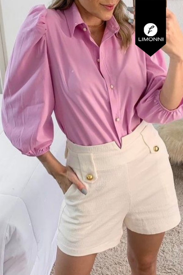 Blusas para mujer Limonni Mailia LI3518 Camiseras rosa