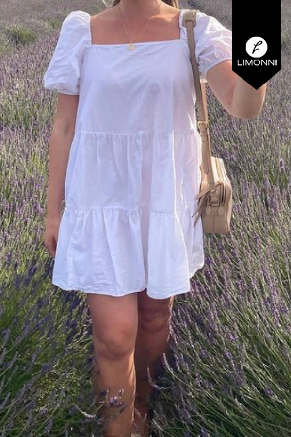 Vestidos para mujer Limonni Mailia LI3534 Cortos Casuales blanco