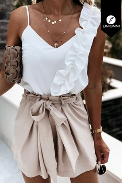 Blusas para mujer Limonni Mailia LI3544 Casuales blanco