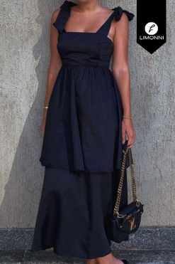 Vestidos para mujer Limonni Mailia LI3545 Maxidress negro