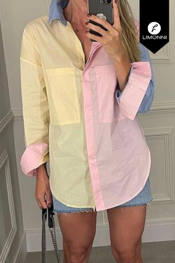 Blusas para mujer Limonni Mailia LI3553 Camiseras rosa
