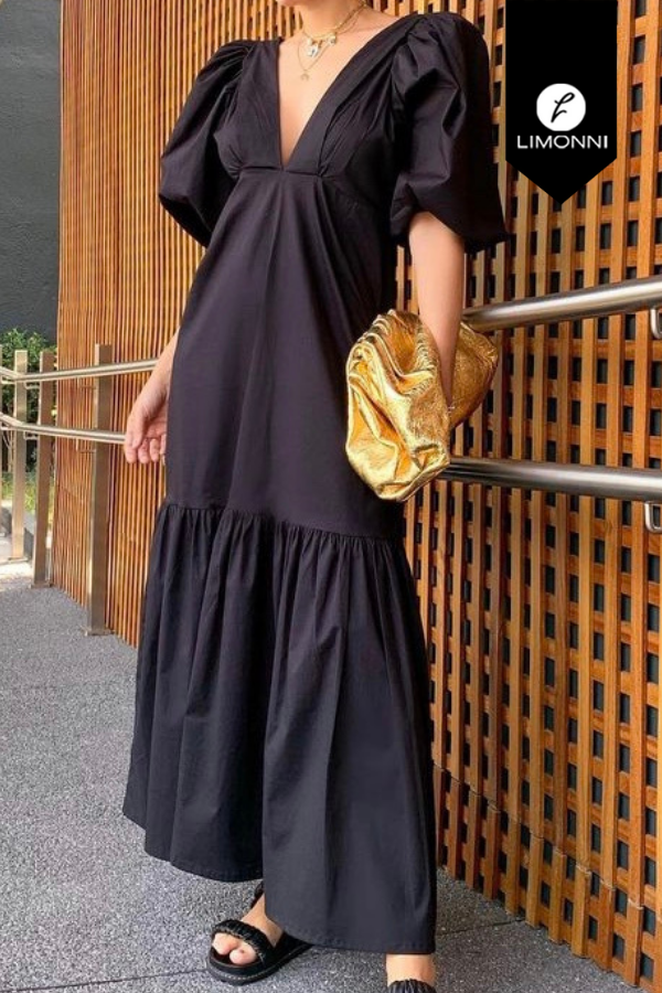 Vestidos para mujer Limonni Mailia LI3575 Maxidress negro