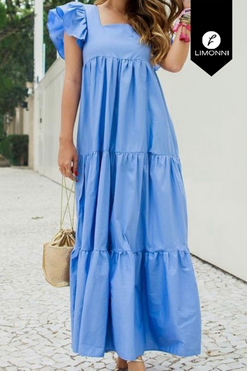 Vestidos para mujer Limonni Mailia LI3590 Maxidress azul cielo