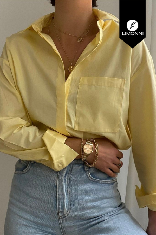 Blusas para mujer Limonni Mailia LI3594 Camiseras amarillo