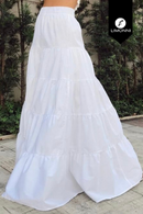 Faldas para mujer Limonni Mailia LI3600 Largos elegantes blanco