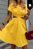 Vestidos para mujer Limonni Mailia LI3601 Cortos Casuales amarillo