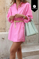 Vestidos para mujer Limonni Mailia LI3617 Cortos Casuales rosado