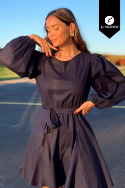 Vestidos para mujer Limonni Mailia LI3620 Cortos Casuales azul turquie