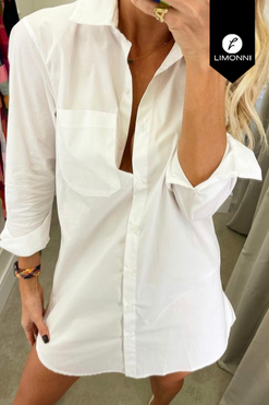 Vestidos para mujer Limonni Mailia LI3622 Cortos Casuales blanco
