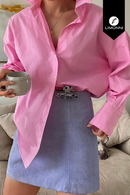 Blusas para mujer Limonni Mailia LI3629 Camiseras rosado
