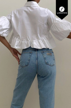Blusas para mujer Limonni Mailia LI3645 Camiseras blanco