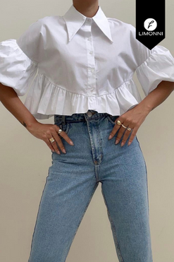 Blusas para mujer Limonni Mailia LI3645 Camiseras blanco