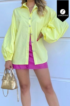 Blusas para mujer Limonni Mailia LI3647 Camiseras amarillo