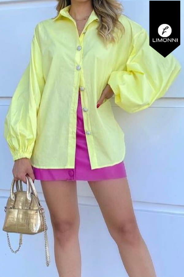 Blusas para mujer Limonni Mailia LI3647 Camiseras amarillo