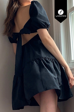 Vestidos para mujer Limonni Mailia LI3649 Cortos Casuales negro