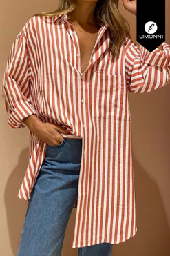 Blusas para mujer Limonni Mailia LI3664 Camiseras rojo