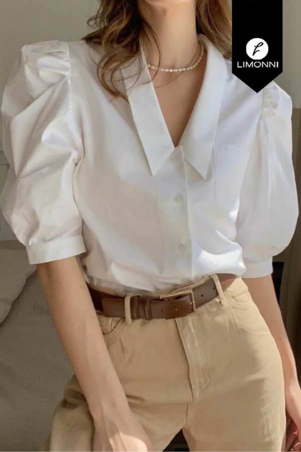 Blusas para mujer Limonni Mailia LI3670 Casuales blanco