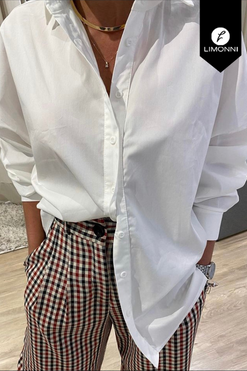 Blusas para mujer Limonni Mailia LI3684 Camiseras blanco